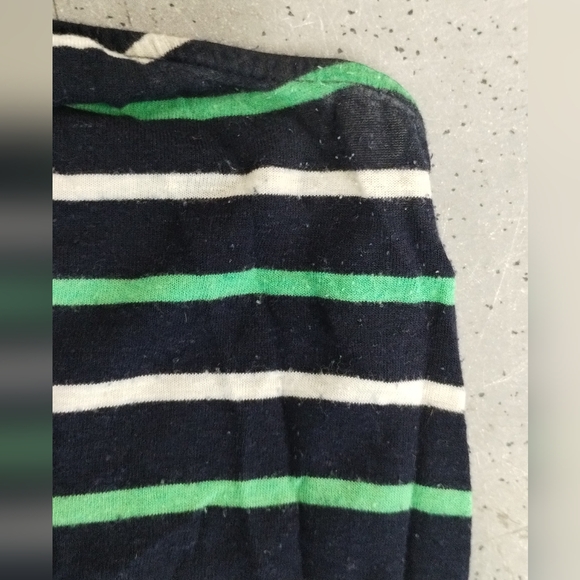 j. Crew Striped Dress Green Blue White Tank Summer Beck cover up dress - Picture 11 of 14